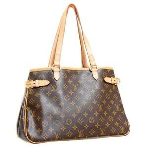 Louis Vuitton Batignolles Horizontal Monogram Shoulder Bag Brown Tote